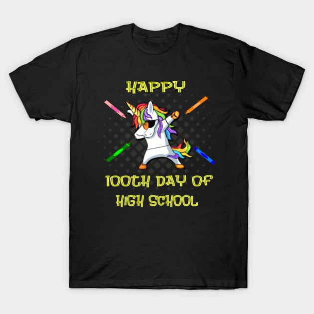 Happy 100th Day Of High School T-Shirt by familycuteycom